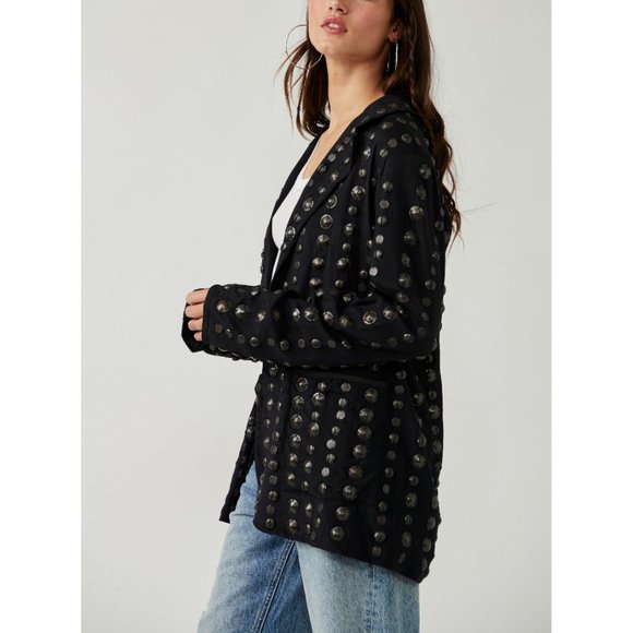Free People Corrie Coin Blazer - Picture 3 of 14